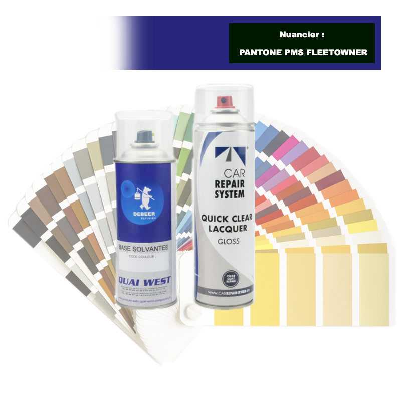 Kit Aérosol Peinture couleur bi-couches solvantée + vernis