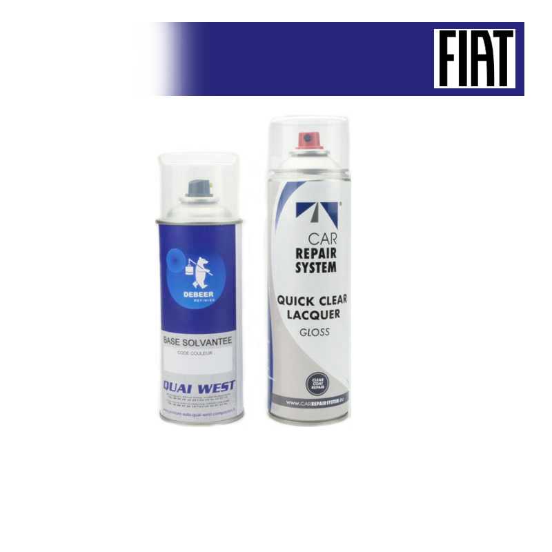 Kit Aérosol Peinture Fiat bi-couches solvantée + vernis